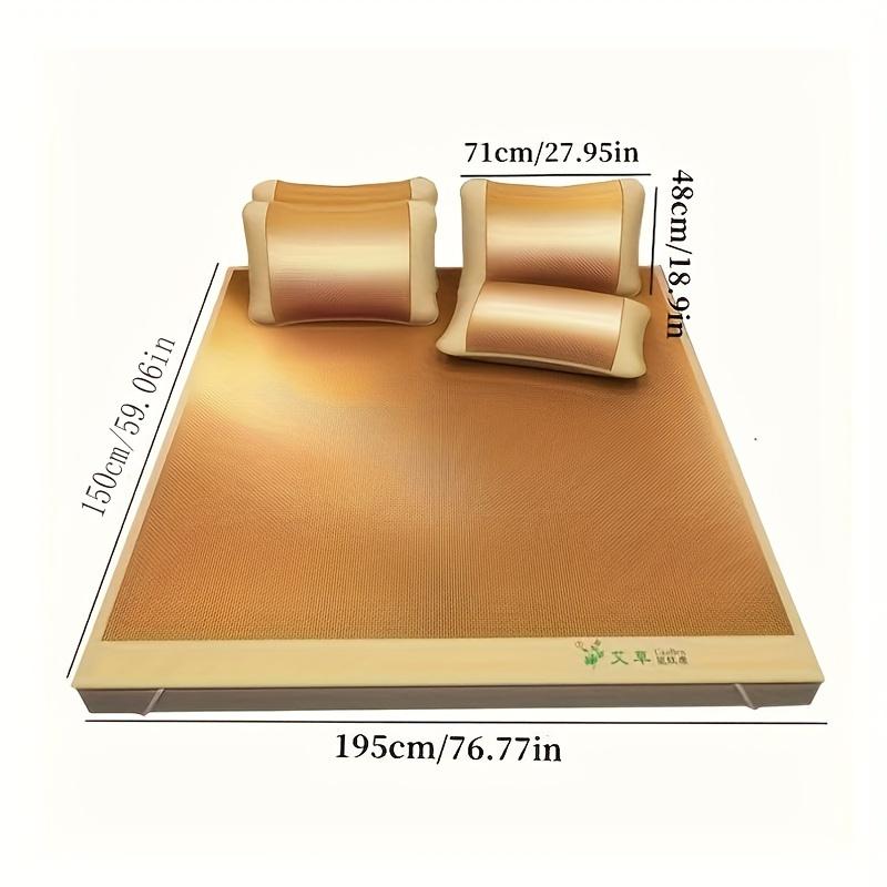 Product Introduction of [Bamboo Cooling Mat] Portable Reversible Bamboo Fiber Mat - Cooling, Foldable, Washable, for Home Use 1