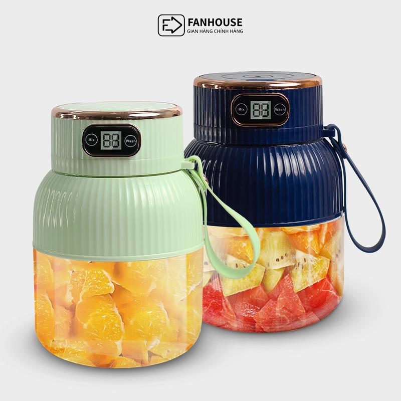 New 2024 Máy xay cầm tay 10 lưỡi Juicer máy xay sinh tố cầm tay chính hãng Fan House bảo hành 12 tháng bản nâng cấp 2024 cực khỏe