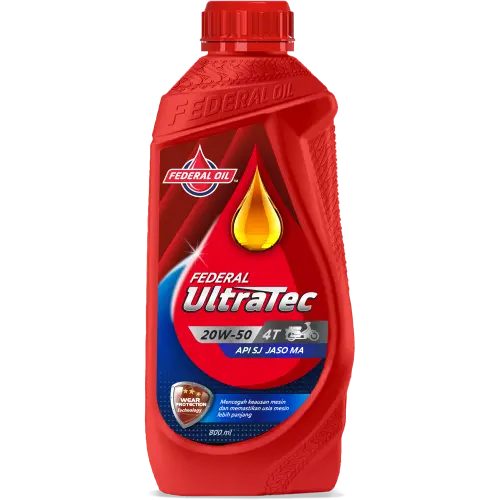 Federal Ultratec SAE 20w-50 Untuk motor bebek dan motor cub 4Tak 1