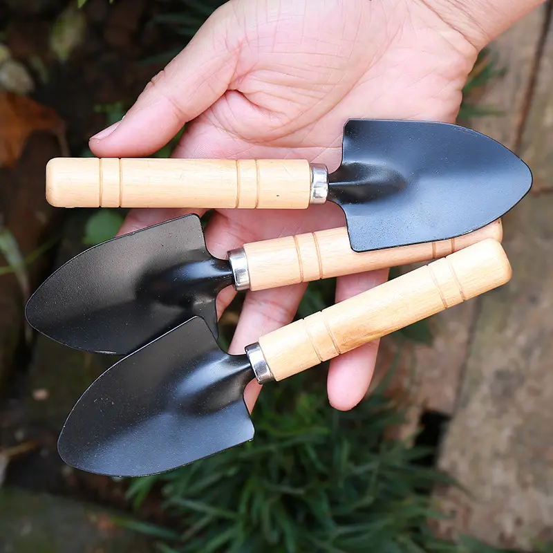 Gardening Small Shovel Shovel Wooden Handle Spade Tilta Spade Gardening Soil Weeding Garden Tools Wide Shovel
