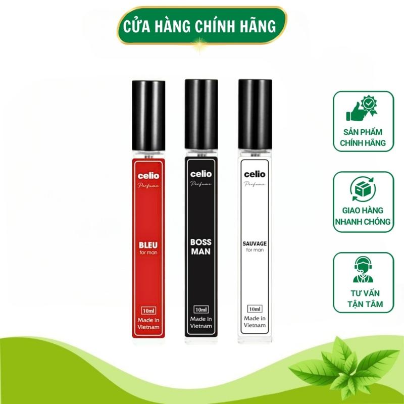 Nước Hoa Celio Chính Hãng Cao Cấp Cho Nam Nc Hoa Mini 10ml  Sauvage, Boss Man, Blue Xịt Khử Mùi Cơ Thể Lưu Hương Thơm Lâu Perfume Cosmetic Xịt Thơm