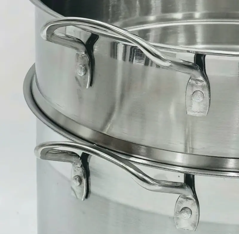 Nồi Inox 1 đáy TUẤN PHÁT ĐẠT – Nắp Kính - Size 30CM – Dùng được trên mọi loại bếp dodung  gia dinh 4