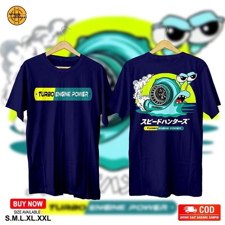 KAOS JDM TURBO SNAIL GARRY OTOMOTIF CUMI DARAT ENGINE DIESEL POWER Cotton Combed 30s R.04 4
