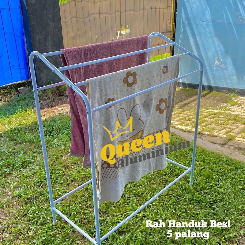 Jemuran Handuk Besi 5 Palang kuat & kokoh 0