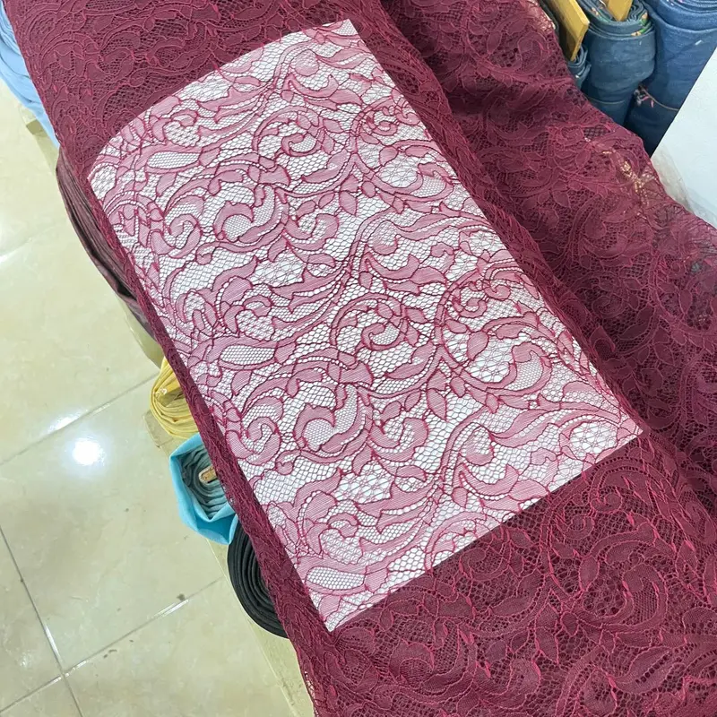 Chantily lace / kain brukat kebaya super premium santily harga setengah meter 6