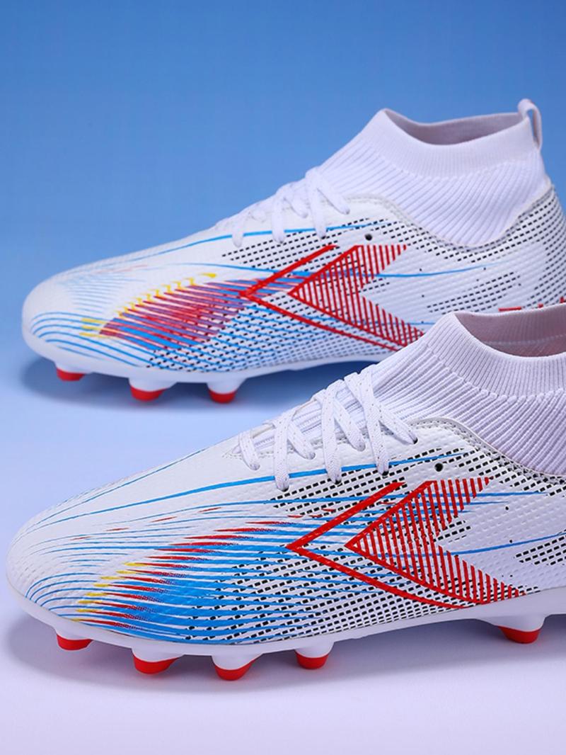 Product Introduction of Men's All Over Print High Top Lace Up Football Boots, Sporty Breathable Non-slip Football Shoes, Professional Soccer Shoes for Competition Training 1