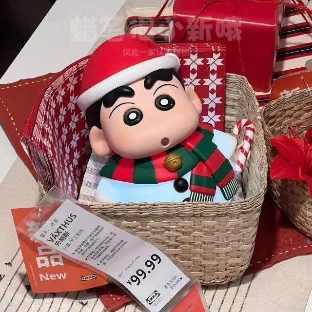 Product Introduction of Mô Hình Bút Chì Màu Shin-chan, Phổ Biến Làm Quà Tặng Giáng Sinh, Bức Tượng Nhỏ Shin-chan Và Aoi, Người Tuyết, Dễ Thương, Thích Hợp Để Đồ Trang Trí Phòng Khách Và Máy Tính Để Bàn, [1224 Đánh Giá Tích Cực] blind  box  shinchan shin  chan  toys 3