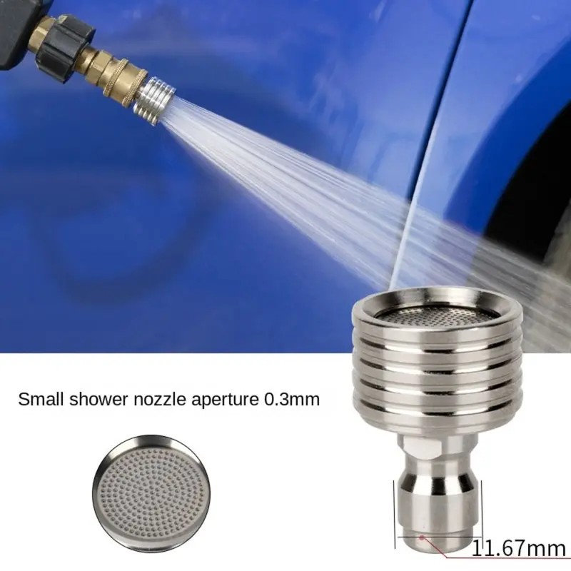 Vòi Rửa Xe Kết Nối Nhanh, 1 / 4 Mới, Chất Liệu Thép Không Gỉ Áp Suất Cao, Vòi Kết Nối Thông Dụng Kích Thước Nhỏ Phụ Kiện Rửa Xe Thông Dụng Thích Hợp Để Rửa Xe 5