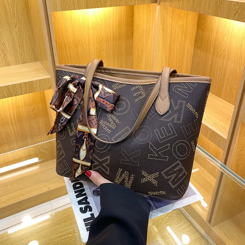 Túi xách nữ, túi tote công sở nữ XOM tặng kèm khăn đi làm đi chơi sang chảnh A377 Bag Đeo Vai 3