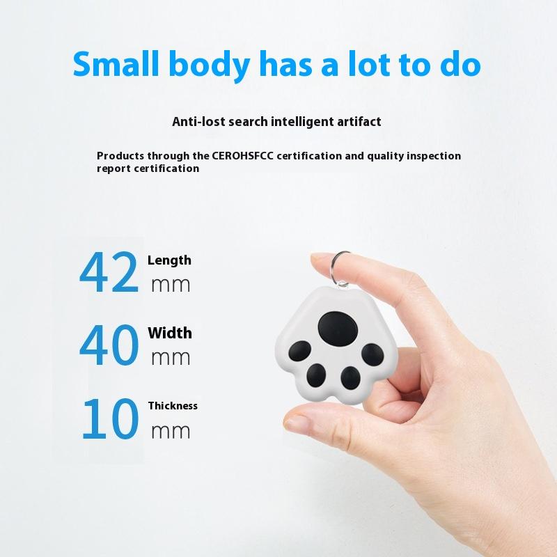 Product Introduction of (5 Batteries for Free)Intelligent 5.0 Bluetooth Dog Claw Anti Loss Device Bidirectional Alarm Keychain Pendant Bidirectional Object Searching and Positioning Tracker,tracking chip,chip tracking device,gps tracker,gps mini tracker Button Net 17