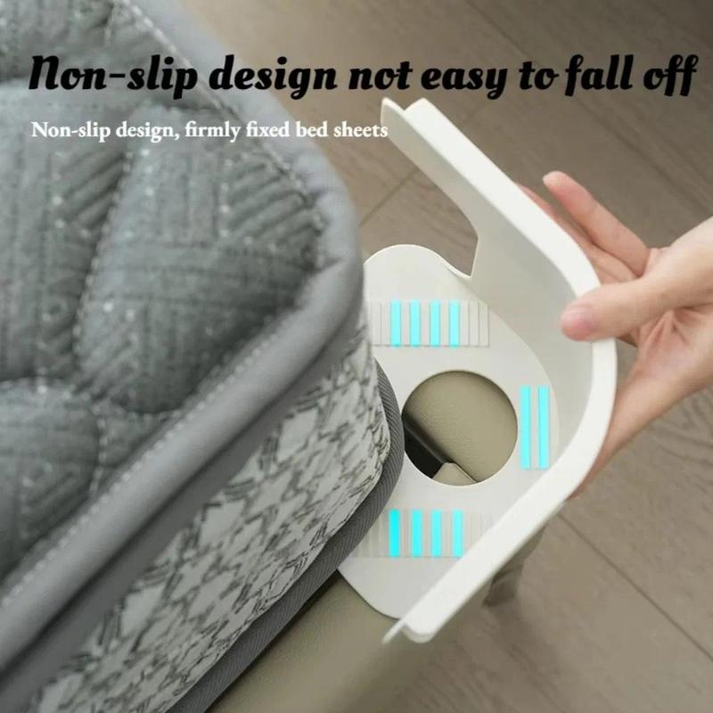 4PCS Heavy Duty Bed Sheet Holder Non-Slip Corner Grippers To Keep Sheets Firm Tight No More Loose Sheets DIY Quilt Fixing Tool 3