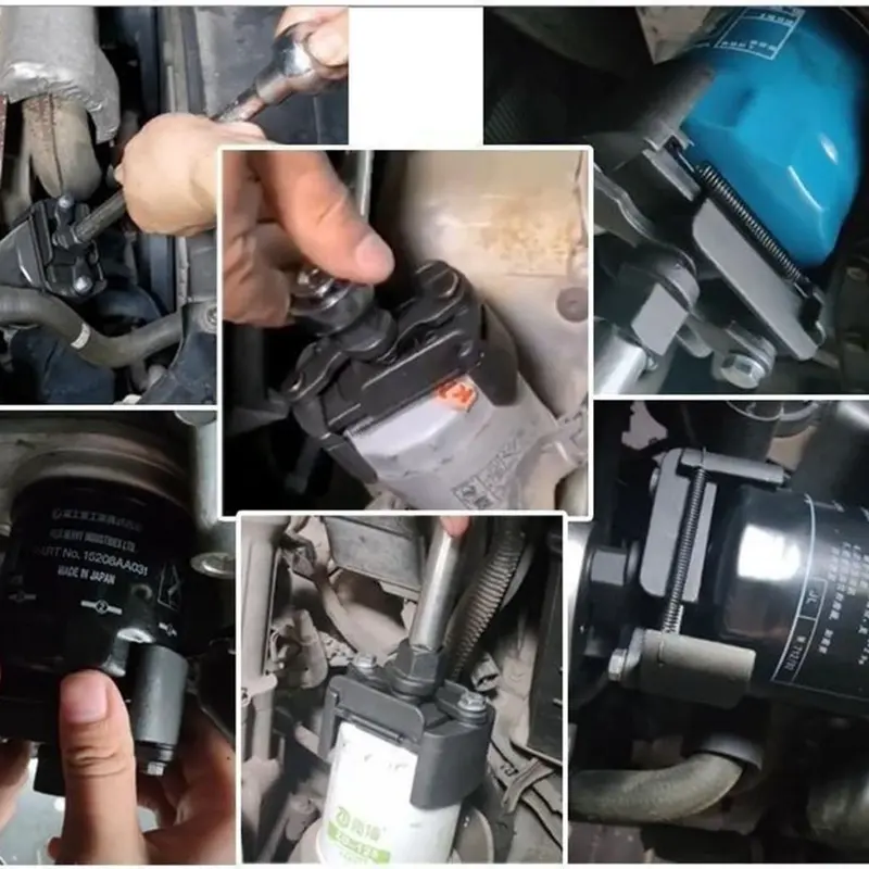 60-80mm Universal Kunci Filter Oli Mobil Adjustable Dua Rahang Kunci Pas Filter Oli Baja Vanadium Krom Oil Filter Wrench 7