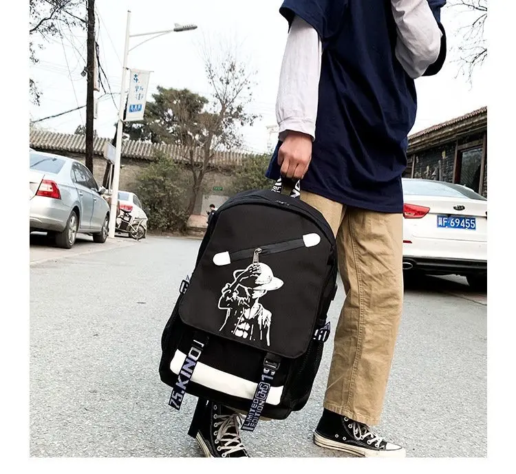 Balo Đi Học Nam Nữ In Hình Đội Mũ Vải Chống Thấm Nước. Cặp Backpack Đeo Vai Thời Trang Nam Nữ Đa Năng 5
