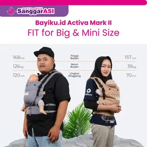 [Sanggar ASI] Bayiku Gendongan Activa Carrier Edisi Mark II / Gendongan SSC Polos / Solid