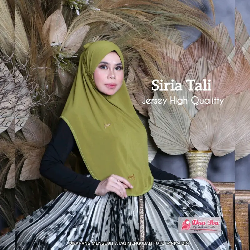 JILBAB DOI SIRIA TALI STANDART Bergo Instan 6