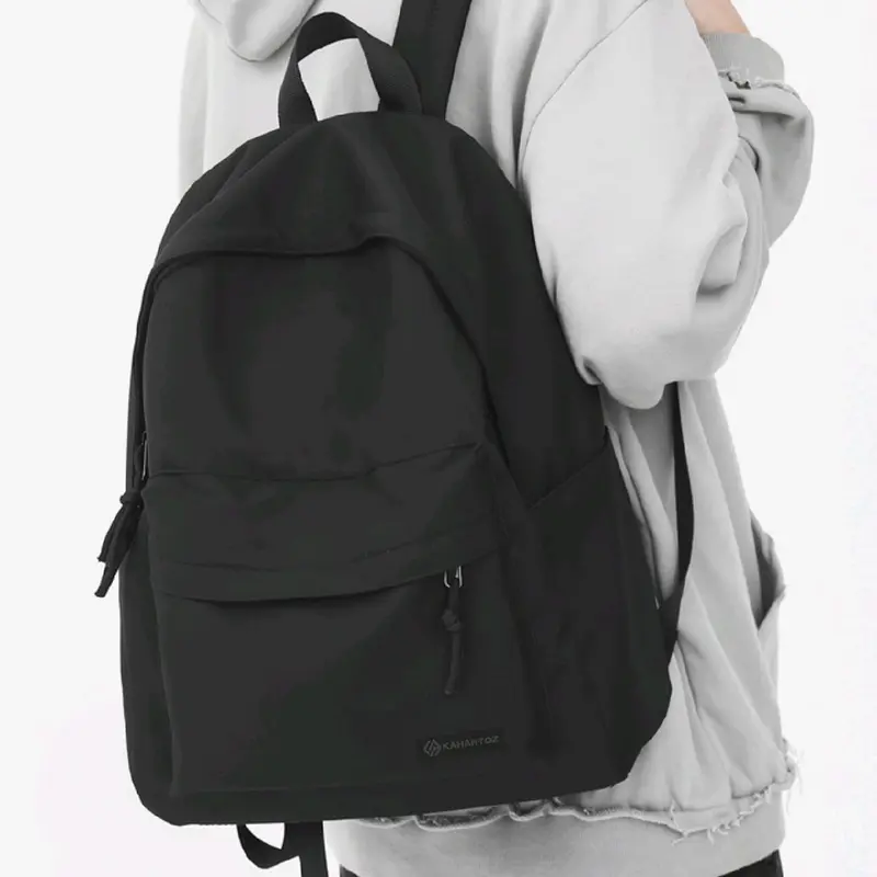 Kahartoz Tas Ransel Sekolah Canvas Muat Laptop 15 Inci Tas Punggung Laptop 3