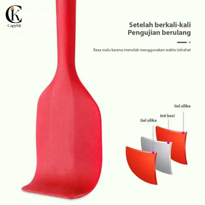 Capykit Spatula Peralatan Masak Sutil Silikon Non Stick Cooking 5 Pcs Kitchenware Spatula Set VS-1808 3