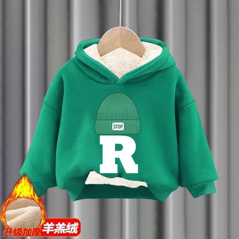 Product Introduction of Bộ Áo Len Lót Lông Cừu Cho Bé Trai Và Trẻ Em, Hai Mảnh, Có Mũ Trùm Đầu, Thích Hợp Cho Bé Và Trẻ Em, Quần Áo Mùa Thu Và Mùa Đông, Thời Trang, Năm 2025 21