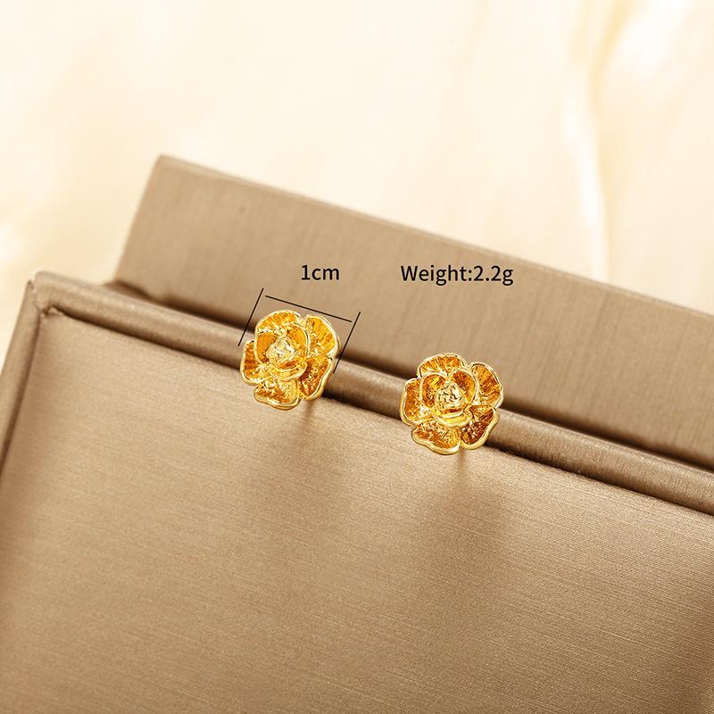 Product Introduction of Flower Stud Earrings! Retro Flower Design, Fairy - style Fashion Jewelry 0