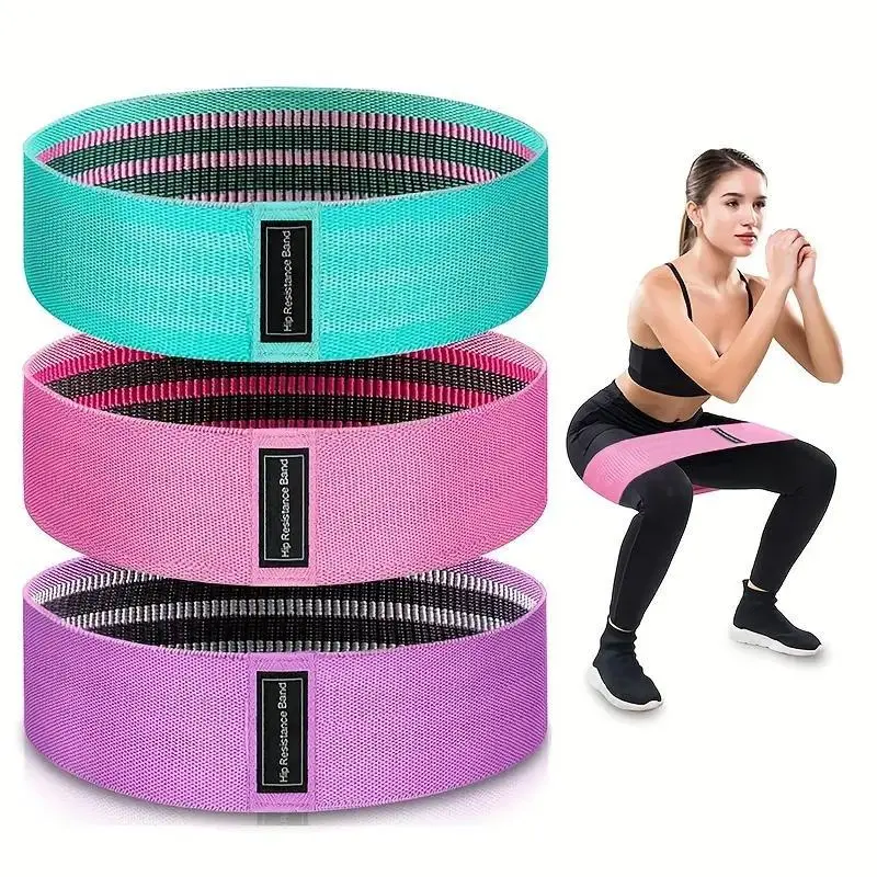 Workout Resistance Band, 1 Count Non-slip Elastic Resistance Band, Fitness Equipment for Leg & Hip Lift, Body Stretching, Yoga, Pilates, Gym Accessories