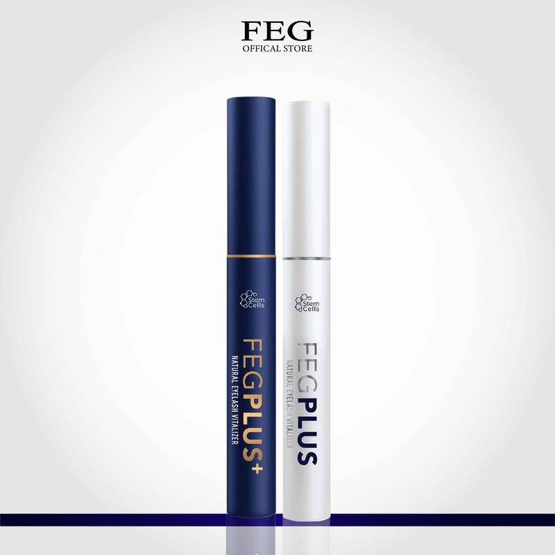 Combo Serum Dưỡng Mi KHÔNG KÈM QUÀ TẶNG FEG Plus Stem Cells ngày và đêm không chứa Prostaglandins gây thâm mắt giúp mi dài và cong 5ml lọ Chuốt Mi