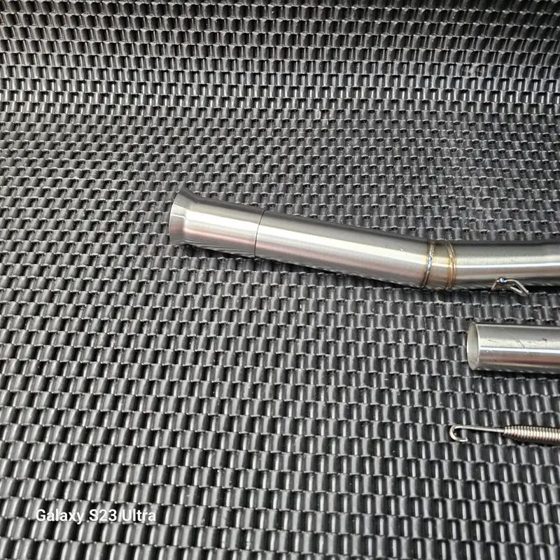 Cổ pô inox 304 2khúc form V2 ôm sát như zin , mối hàn titan đủ size dành cho xe máy wav100/110, drem, cub nhập khẩu Thailad Phụ Kiện Phụ Tùng 4