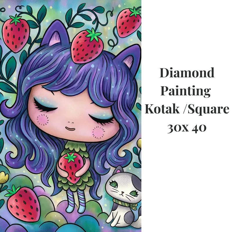 Diamond Painting Kotak / Square 30 x 40 3