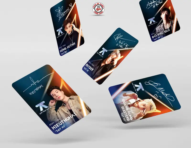 Thẻ 33 Card Hieuthuhai Anh Trai Say Hi giấy cứng cán màng bo góc đẹp HIEUTHUHAI(Mới Nhất) 5