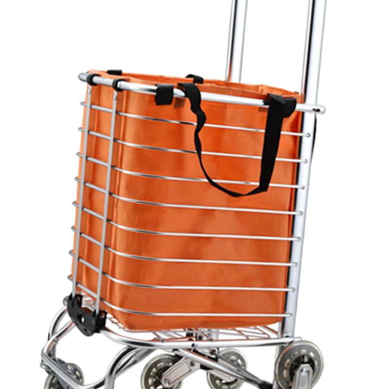 Product Introduction of Portable Shopping Cart Grocery Big Capacity Aluminium Alloy Luggage Trolleys Hand Trucks for Outdoor Office Home Beach 1