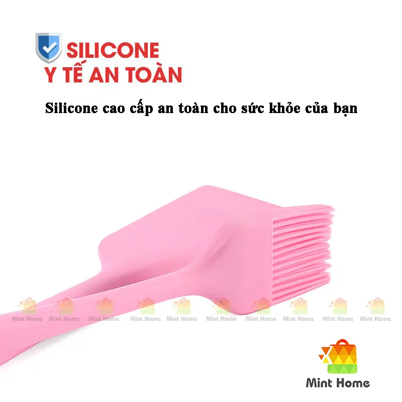 Bộ dụng cụ làm bánh 5 món silicon, nấu ăn, trà sữa, chè gồm chổi, spatula trộn bột, đánh trứng, xẻng silicone chịu nhiệt 2