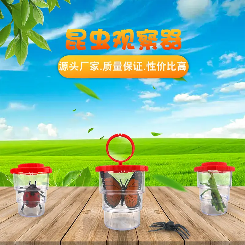 Children's Insect Observation Box Toy Magnifying Glass Biological ...
