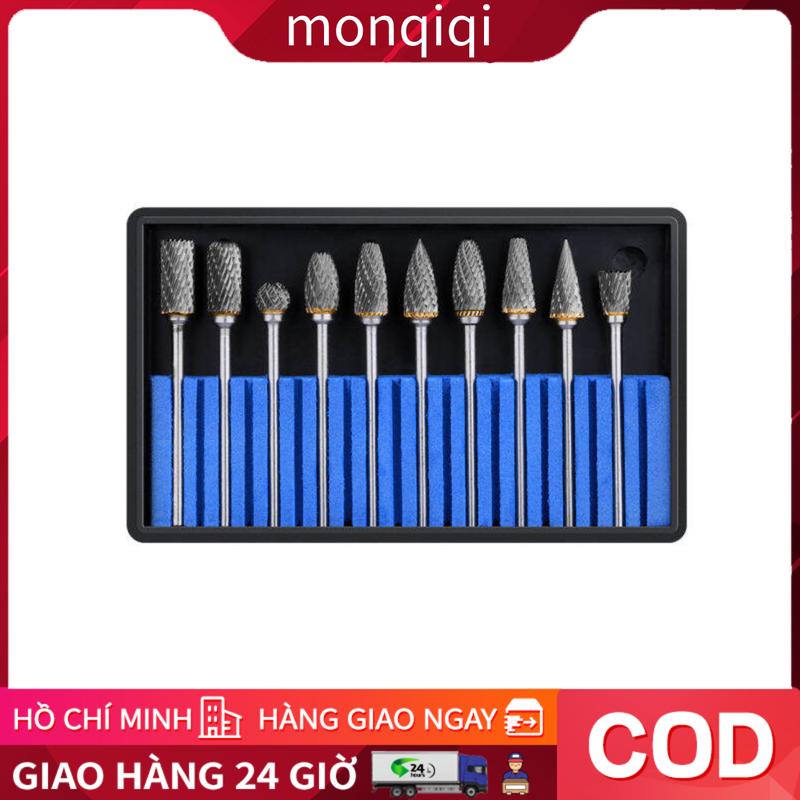 10 Cái Đầu Mài Thép Vonfram Bộ Mũi Khoan Cacbua, Mũi Khoan Kim Cương Dụng Cụ Khắc Gỗ Dụng Cụ Quay Bộ Mũi Khoan Mini mũikhoan tamgiác