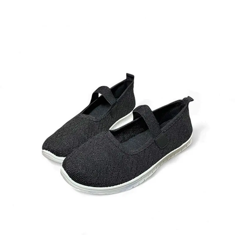 COLLIN X SAILATU [FREE BOX] Sepatu Slip On Rajut Wanita Kasual Sport SF1017 Karet Shoes 3