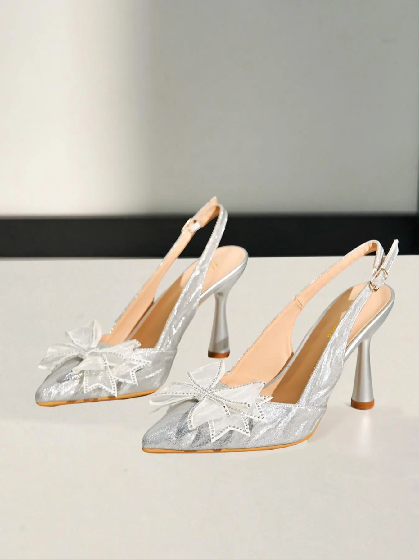 Women's Elegant Bowknot Decor Heels, Fashionable Pointed Toe High Heel Shoes for Party, Banquet, Trendy All-match & Exquisite Heels for Women, Classy