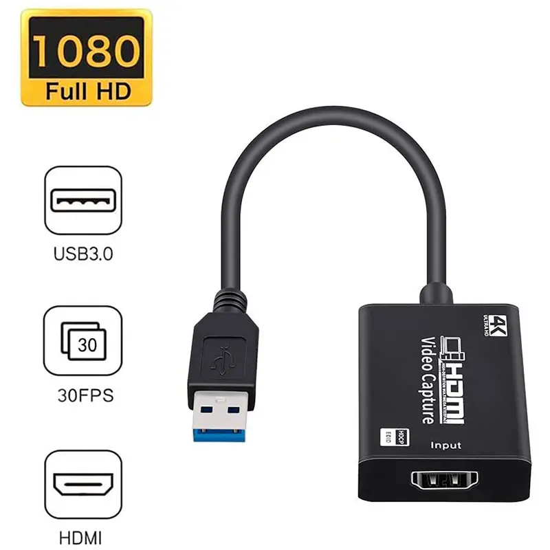 Vận tải quốc tế,Thẻ quay video sang USB 3.0, Full HD, 1080P, 4K, để phát trực tiếp và ghi lại 1