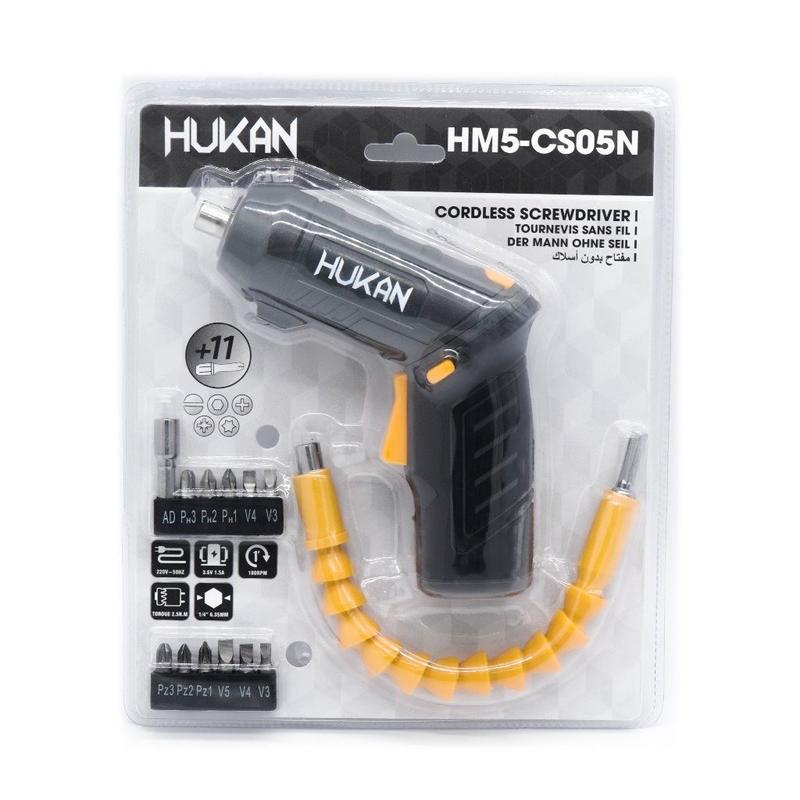 Máy bắn vít mini HUKAN HM5-CS05N Lực Siết 2.5Nm, Cổng Sạc type C - Kèm 13 Chi Tiết   vitmini vít  gập vn default tua vít điện