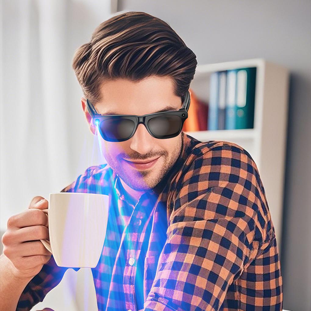 Smart Ai Camera Glasses Bluetooth Outdoor Sports Technology Glasses Music Translation Wake-up Voice Assistant Smart Glasses - Image 5