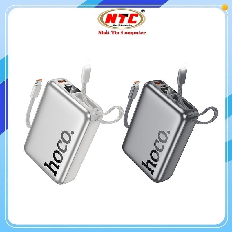 Pin dự phòng Hoco Q39 20.000mAh TypeC PD 20W USB-A QC 22.5W kèm cáp TypeC và LN Màn hình LCD - Nhất Tín Computer