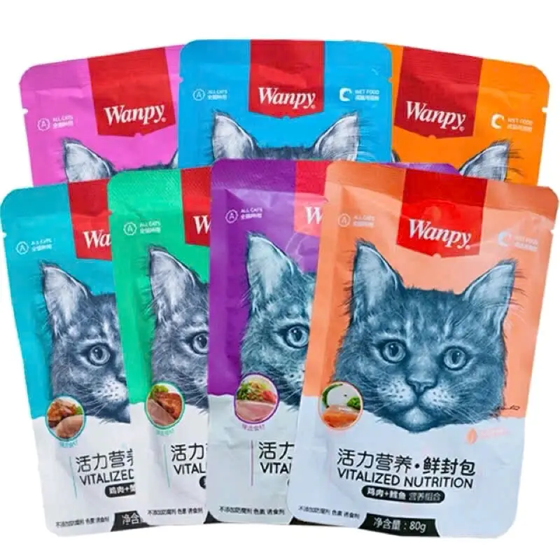 Combo 20 gói pate wanpy bổ dưỡng cho mèo (80g)