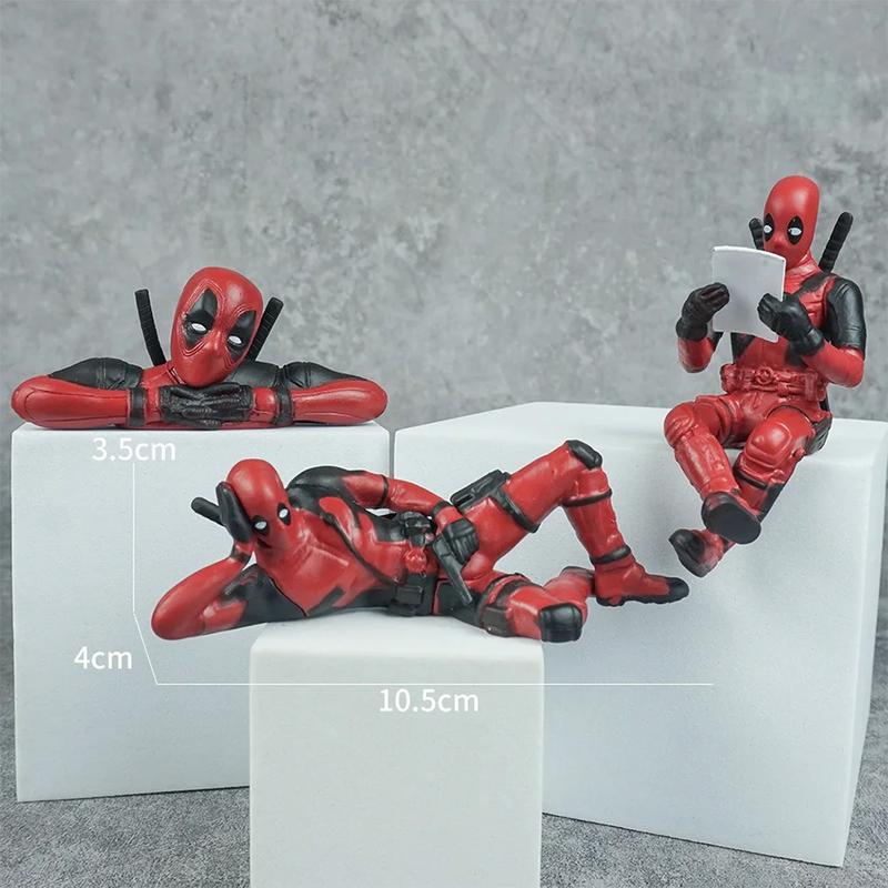 Product Introduction of ตกแต่งโต๊ะ Deadpool, โมเดลตลกและน่ารัก, สูง 8 ซม., เหมาะสำหรับรถยนต์และที่บ้าน, ของเล่นโมเดล X-MAN, 6 นิ้ว 5