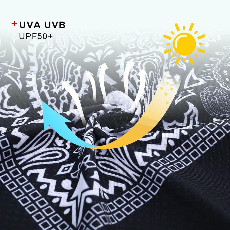 Skull Pattern Face Mask, 1 Count Breathable Neck Gaiter, Boho Style Sports Face Cover for Cycling Motorcycle Fishing Hiking 3