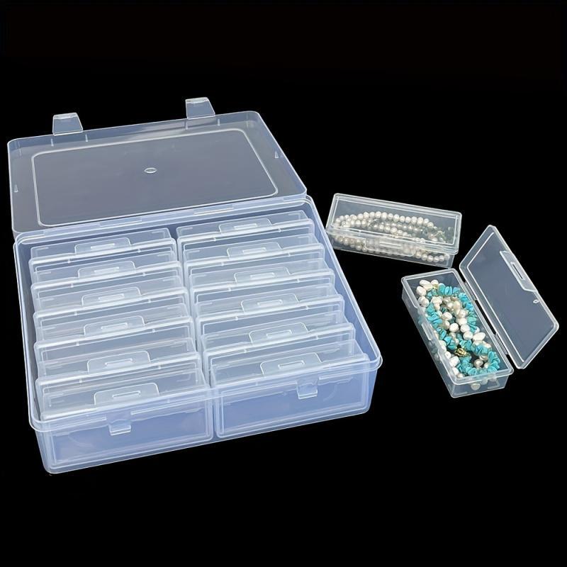 Transparent Jewelry Storage Box, 1 Set 12 Grids Portable Jewelry Organizer, Jewelry Storage Box for Hair Accessories Necklace Ring, Home Organizer 3