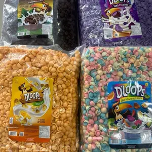 Dloops Sereal Coklat Dan Buah 500 gr 4 Varian Rasa Rasa Fruit Mix CORNPUFF Sarapan Praktis Lezat susu chococrunch cheese