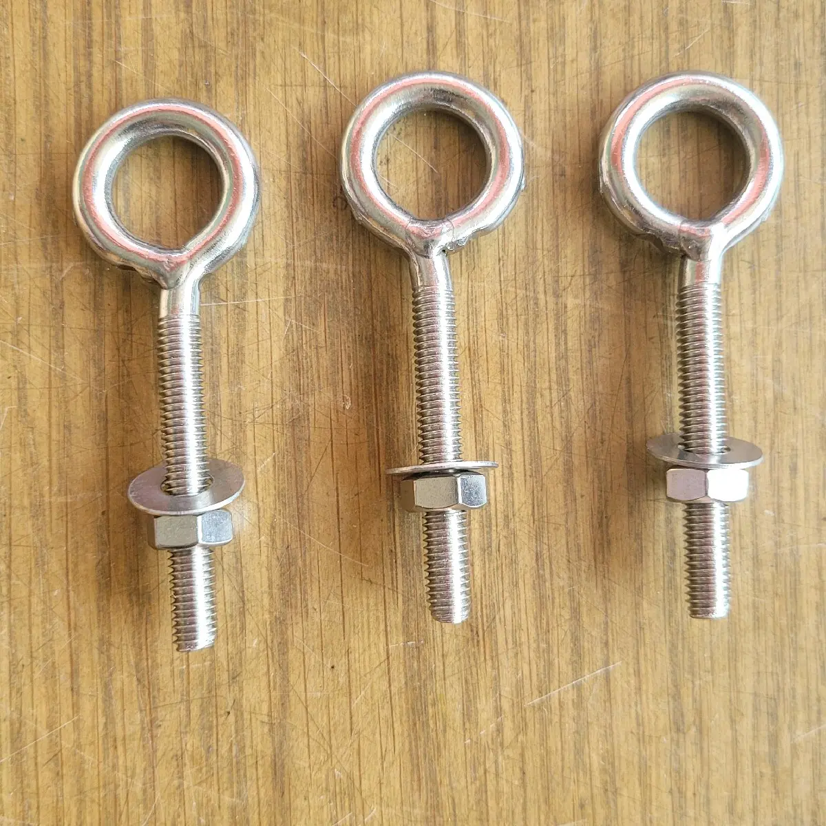 móc khoen hàn bulon có tán vặn inox cao cấp đủ size 5li, 6li, 8li, 10li