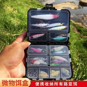 Lure Micro Double Layer Bait Box Multifunctional Fishing Accessories Hook Lead Sheet Box Portable Large Fake Bait Spinner Box