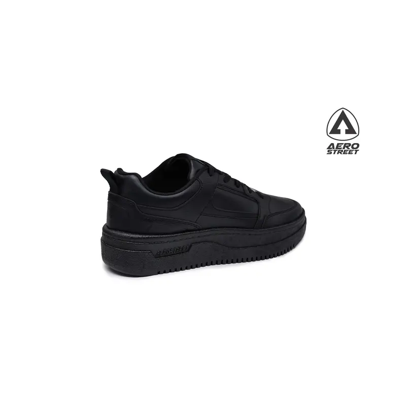 Aerostreet 37-44 Brooklyn Hitam Hitam Hitam - Sepatu Sneakers Casual Sport 4