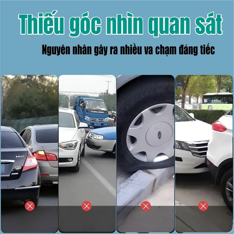 Cặp 2 Gương Cầu Lồi GCL-01 Gắn Kính Hậu Ô Tô Xoay 360 Xoá Điểm Mù Sử Dụng Đế Hút Không Để Lại  vết keo khó tẩy. 3