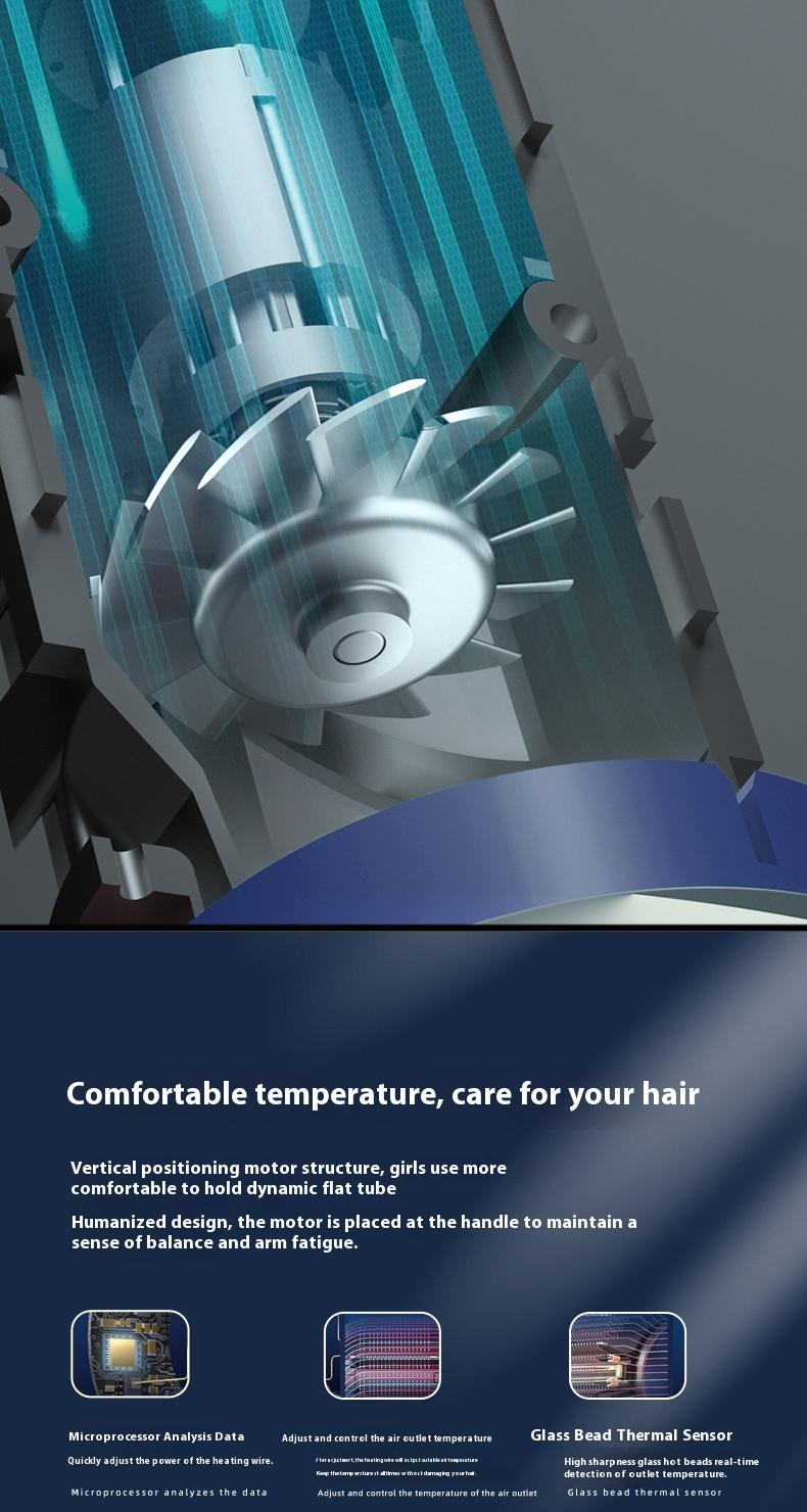 Product Introduction of Negative ion hot air comb, hair dryer, straight hair comb, curling iron, large hair dryer, hair dryer, electric hair dryer, high-speed hair dryer 11