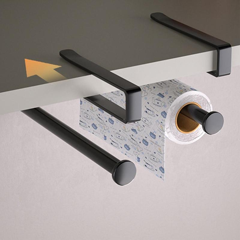 Product Introduction of Punch-free Paper Towel Holder, Hanging Space-saving Paper Towel Holder, Kitchen Utensil Hooks 14