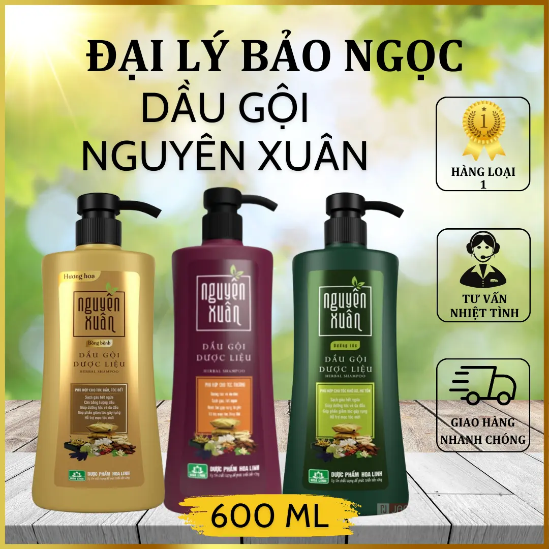 Dầu Gội Nguyên Xuân 450ml - Tặng Thêm 10% Thẻ Tích Giá Không  Đổi - Đại Lý Bảo Ngọc Nữ Women Gội Đầu thảo dược dầu gội